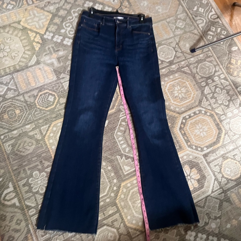 LOFT Deep Indigo Flare Jeans